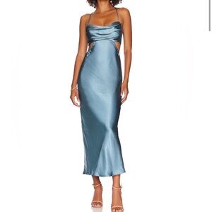 ASTR Colette Dress in Slate Blue - in great condition!